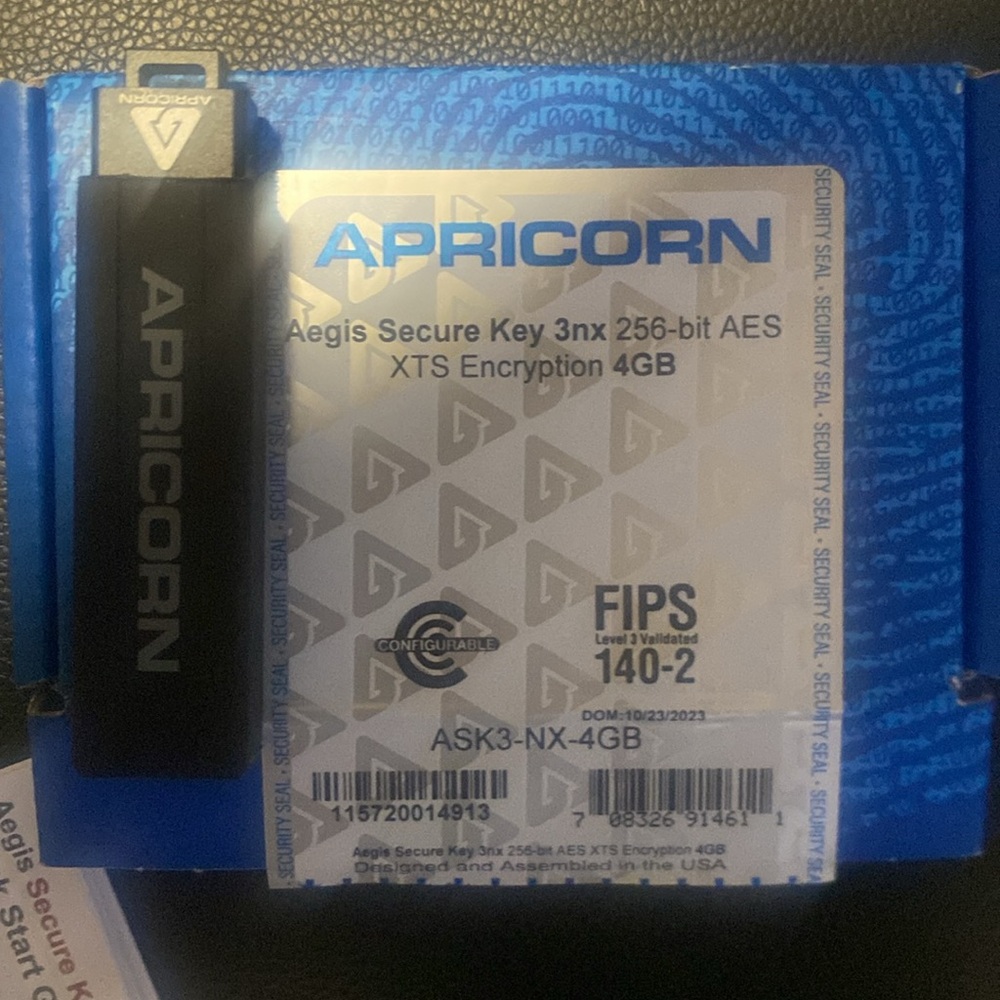 Encrypted USB Flash Drive with Keypad
Aegis Secure Key 3NX - Picture 5 of 5